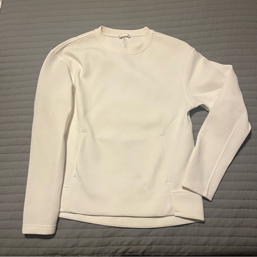 White LuluLemon Crew Neck Sweater